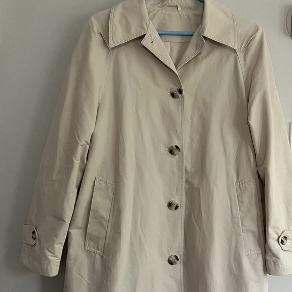 Topshop mid-length trench coat, ecru, S XS WORN ONCE - Picture 5 of 11